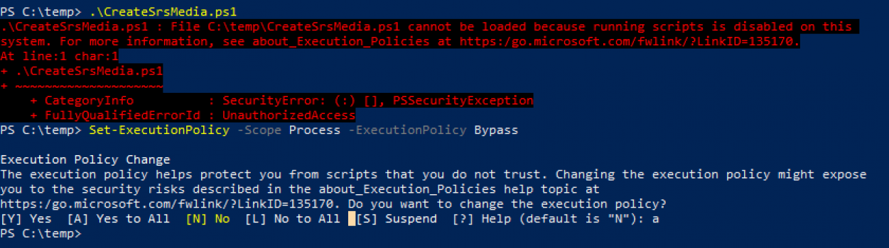 powershell issue